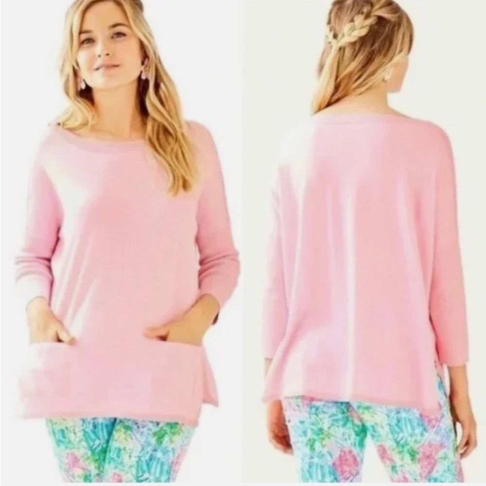 Lilly Pulitzer Cobo Sweater Heathered Pink Tropics Tint